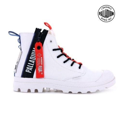 Bottes Palladium Pampa Hi Ticket To Earth Homme Blanche | FR DGO521T